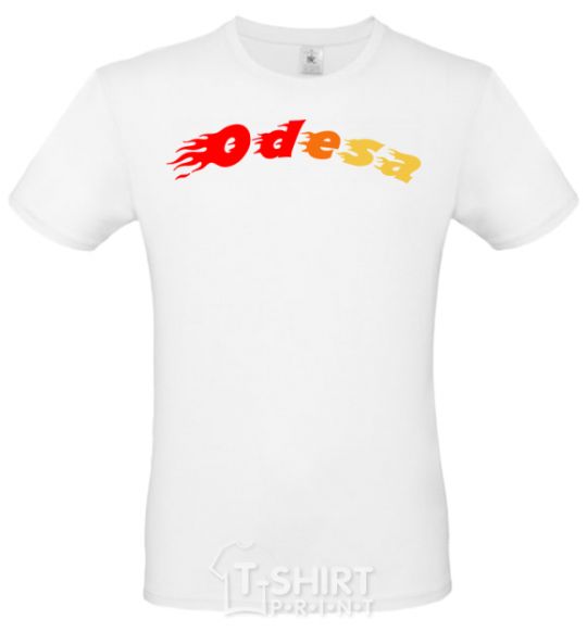 Men's T-Shirt Fire Odesa White фото