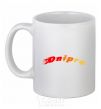 Ceramic mug Fire Dnipro White фото