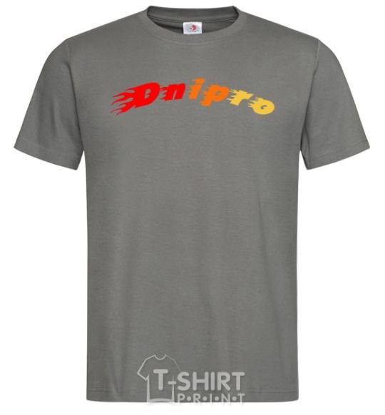 Men's T-Shirt Fire Dnipro dark-grey фото