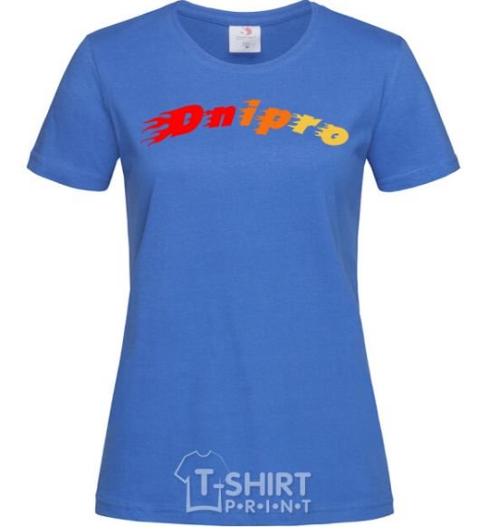 Women's T-shirt Fire Dnipro royal-blue фото
