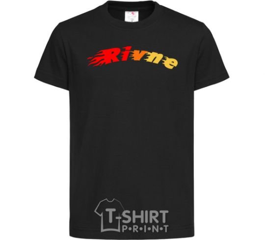 Kids T-shirt Fire Rivne black фото