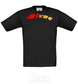 Kids T-shirt Rivne flag black фото