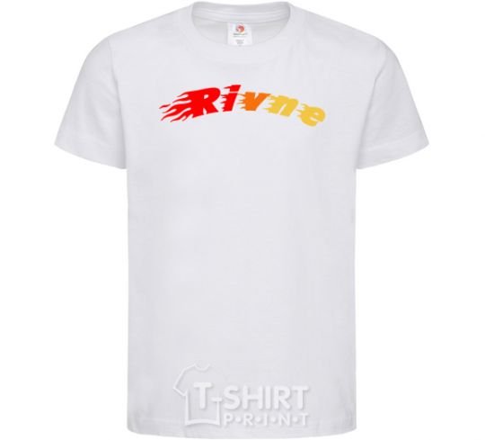 Kids T-shirt Fire Rivne White фото
