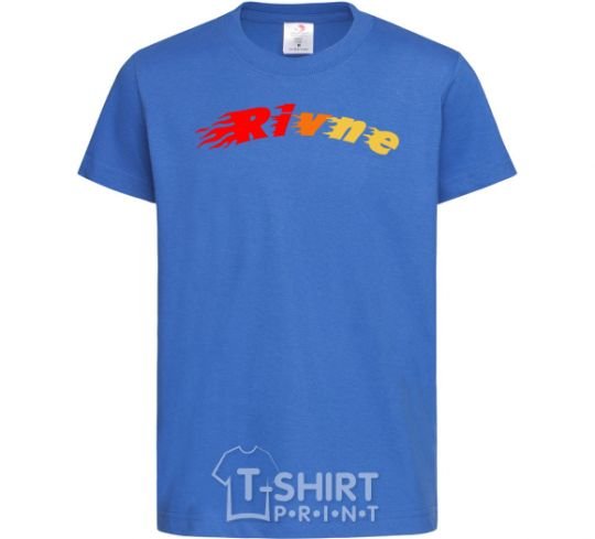 Kids T-shirt Fire Rivne royal-blue фото