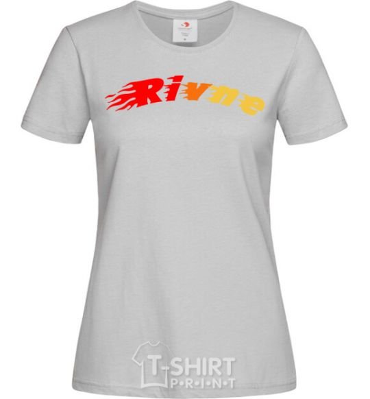 Women's T-shirt Fire Rivne grey фото