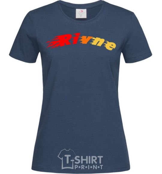 Women's T-shirt Fire Rivne navy-blue фото