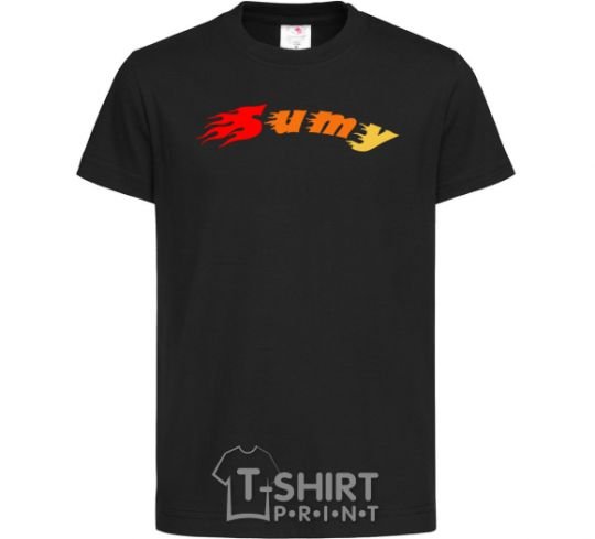 Kids T-shirt Fire Sumy black фото