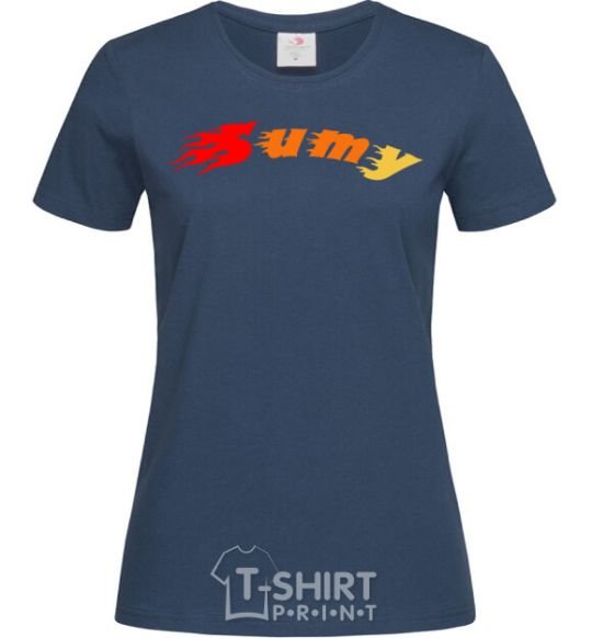 Women's T-shirt Fire Sumy navy-blue фото