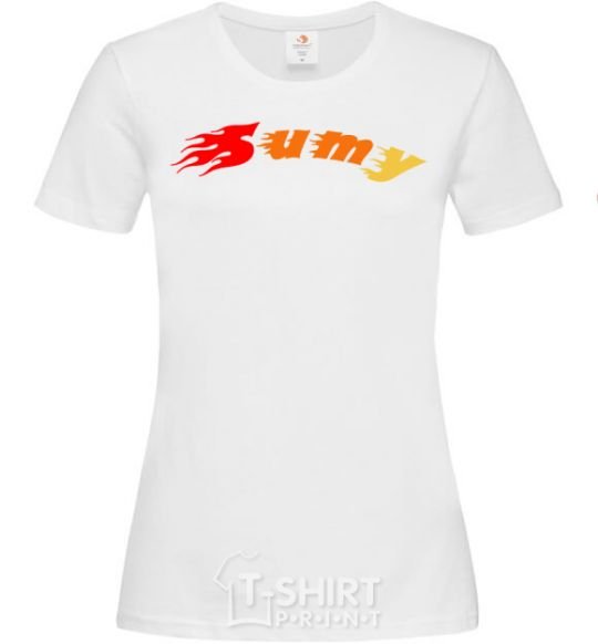 Women's T-shirt Fire Sumy White фото