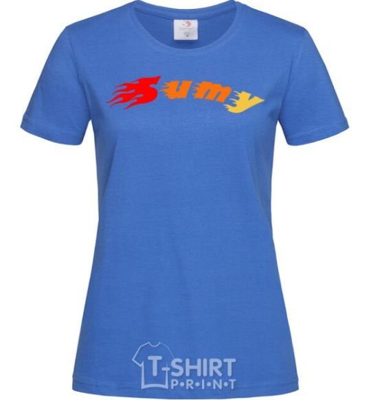 Women's T-shirt Fire Sumy royal-blue фото
