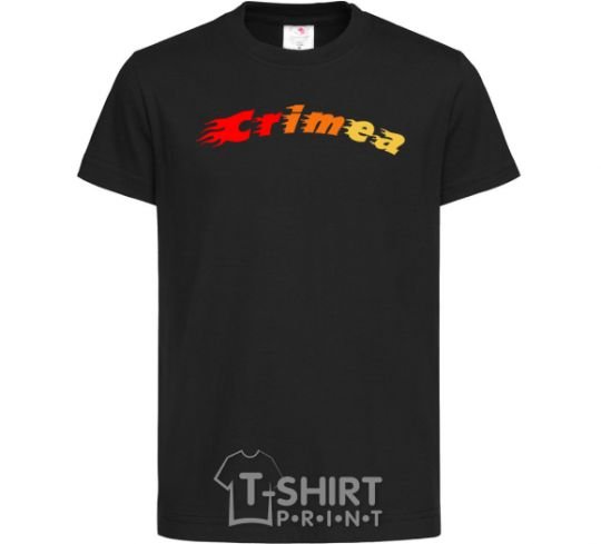 Kids T-shirt Fire Crimea black фото