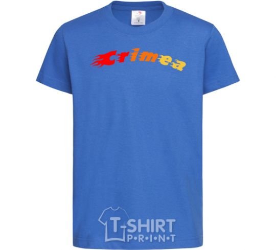 Детская футболка Fire Crimea Ярко-синий фото