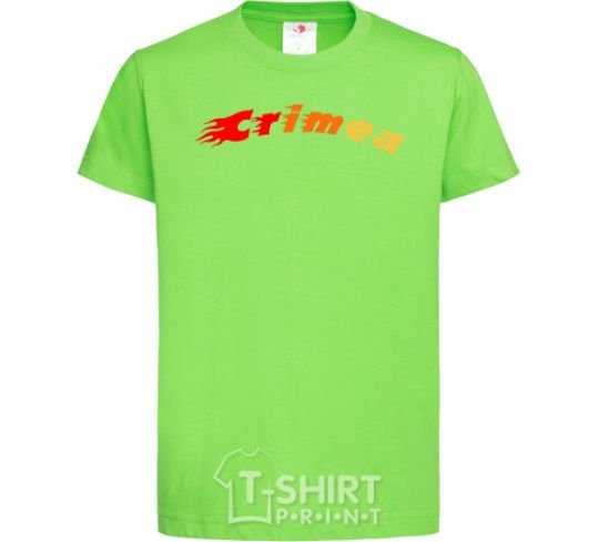 Kids T-shirt Fire Crimea orchid-green фото