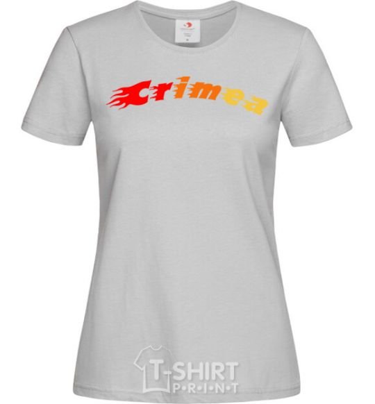 Женская футболка Fire Crimea Серый фото