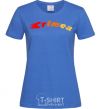 Women's T-shirt Fire Crimea royal-blue фото