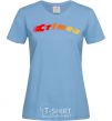 Women's T-shirt Fire Crimea sky-blue фото