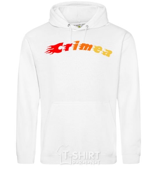 Men`s hoodie Fire Crimea White фото