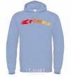 Men`s hoodie Fire Crimea sky-blue фото