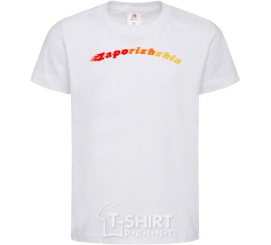 Kids T-shirt Fire Zaporizhzha White фото