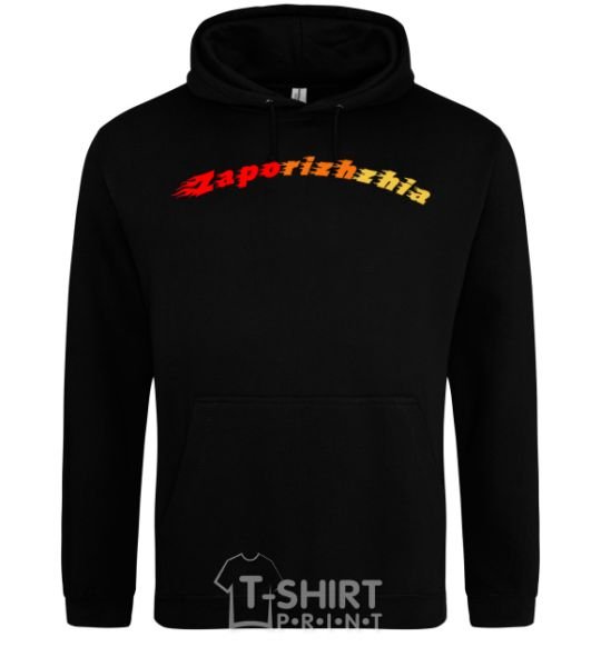 Men`s hoodie Fire Zaporizhzha black фото