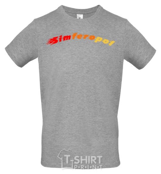 Men's T-Shirt Fire Simferopol grey фото