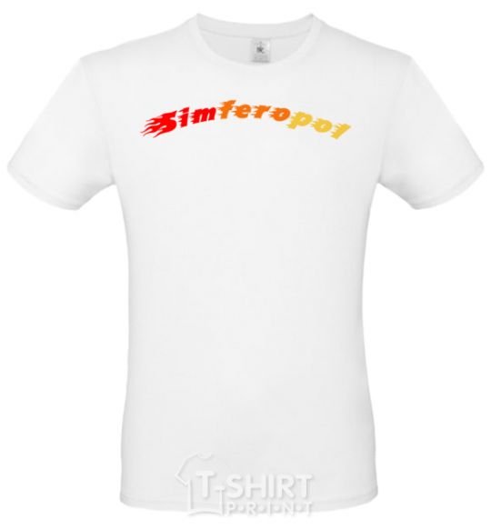 Men's T-Shirt Fire Simferopol White фото