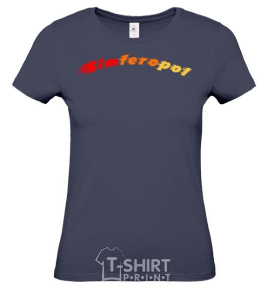 Women's T-shirt Fire Simferopol navy-blue фото