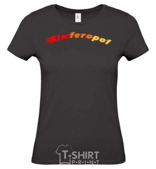 Women's T-shirt Fire Simferopol black фото