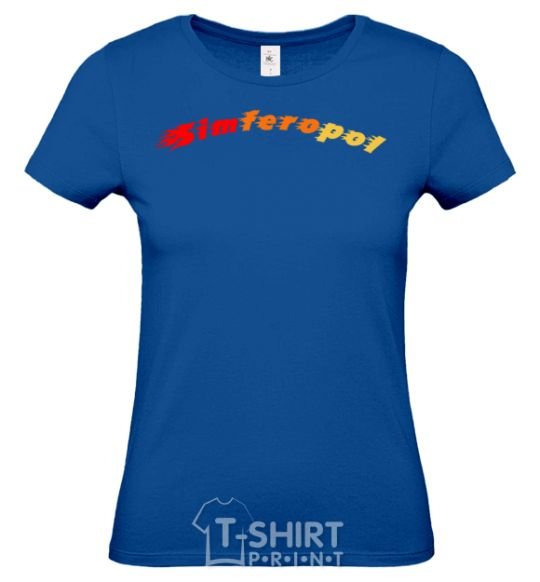 Women's T-shirt Fire Simferopol royal-blue фото