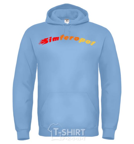 Men`s hoodie Fire Simferopol sky-blue фото