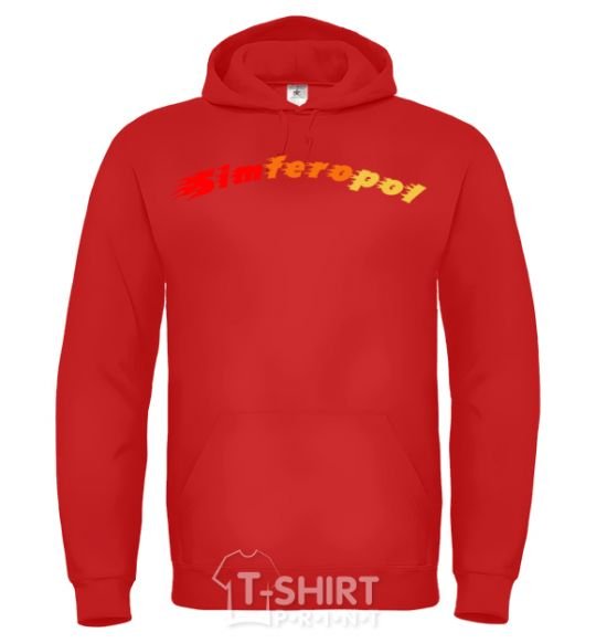 Men`s hoodie Fire Simferopol bright-red фото