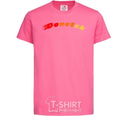 Kids T-shirt Fire Donetsk heliconia фото