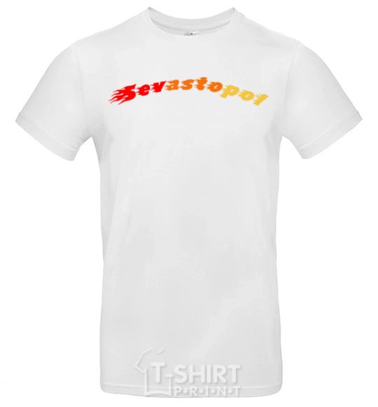 Men's T-Shirt Fire Sevastopol White фото