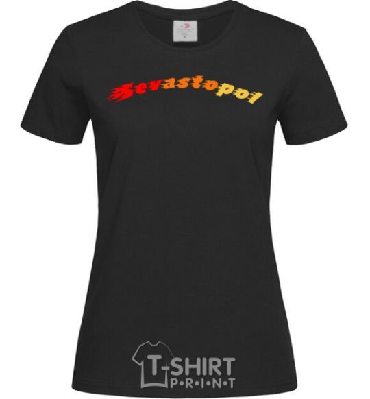Женская футболка Fire Sevastopol Черный фото