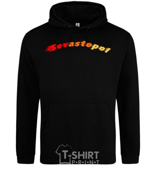 Men`s hoodie Fire Sevastopol black фото