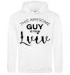 Men`s hoodie This awesome guy is from Lviv White фото