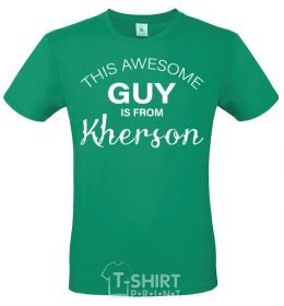 Men's T-Shirt Kherson is calling and i must go kelly-green фото