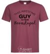 Men's T-Shirt This awesome guy is from Sevastopol burgundy фото