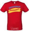 Men's T-Shirt Zaporozhye flag red фото