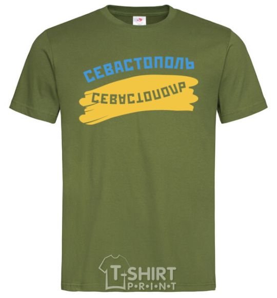 Men's T-Shirt Sevastopol flag millennial-khaki фото