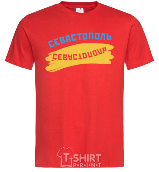 Men's T-Shirt Sevastopol flag red фото