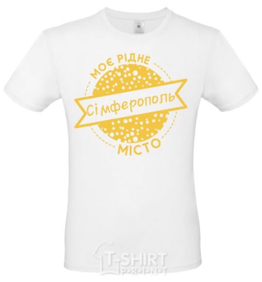 Men's T-Shirt My hometown of Simferopol White фото