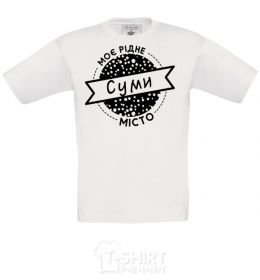 Kids T-shirt My hometown of Sumy White фото