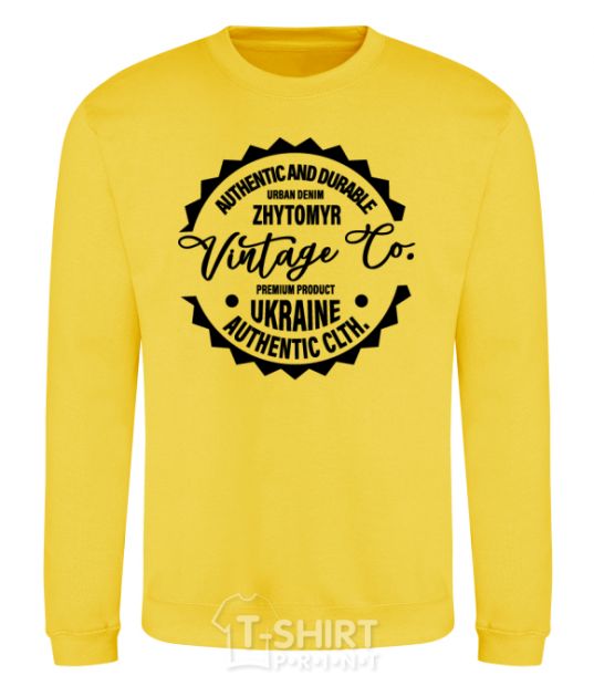 Sweatshirt Zhytomyr Vintage Co yellow фото