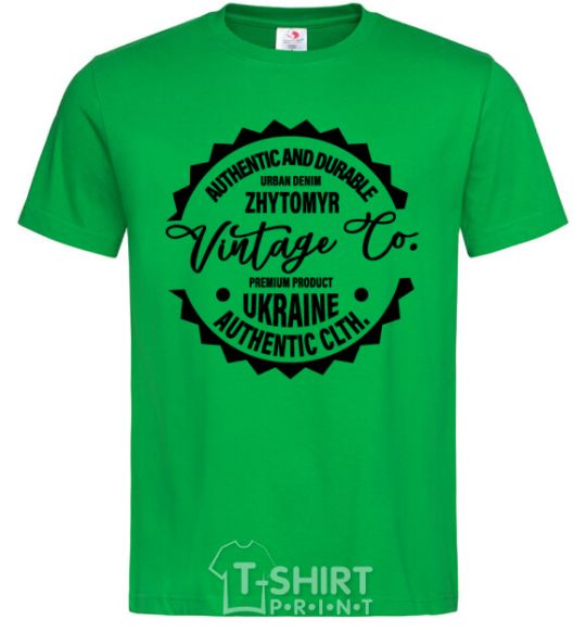 Men's T-Shirt Zhytomyr Vintage Co kelly-green фото
