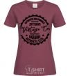 Women's T-shirt Zhytomyr Vintage Co burgundy фото