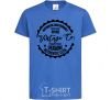 Kids T-shirt Rivne Vintage Co royal-blue фото