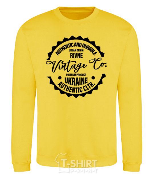 Sweatshirt Rivne Vintage Co yellow фото