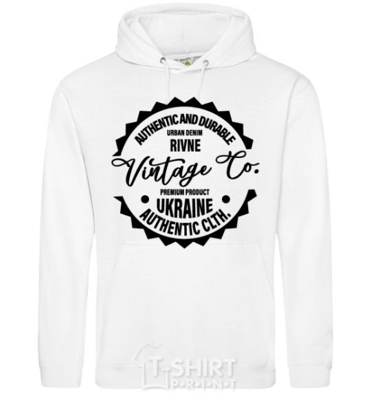 Men`s hoodie Rivne Vintage Co White фото