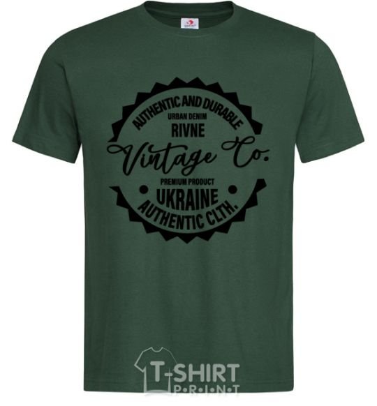 Мужская футболка Rivne Vintage Co Темно-зеленый фото
